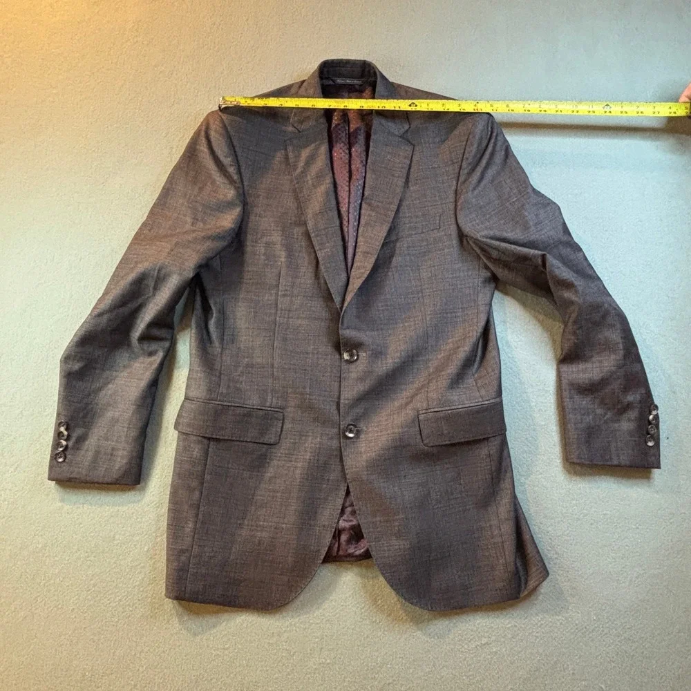Jack Victor Sport Coat Jacket Mens 40R Super 130s Italian Wool Gray Canada